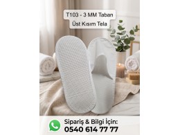 Biyeli Tela Terlik T103 - 3 MM Biyeli Tela Terlik T103 - 3 MM