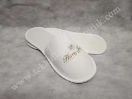 Baskılı S332 Kaymaz Taban Havlu Terlik